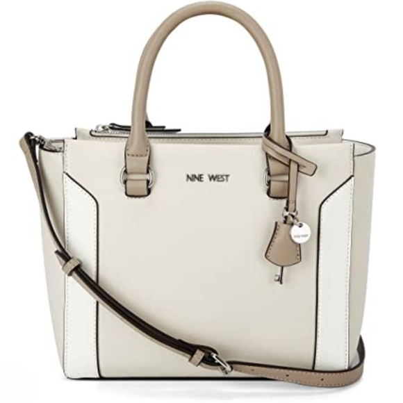 NINE WEST Hewes Satchel Milk Multi One Size - Picture 1 of 4